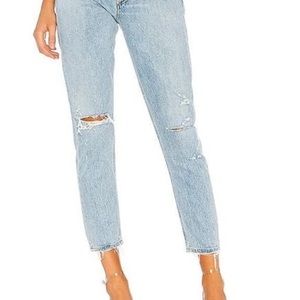 Agolde High-Rise Straight Leg Jeans